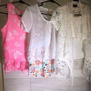 Girls spring/summer dressy top lot